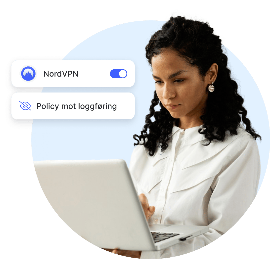 Privat surfing på internett med NordVPNs policy mot loggføring