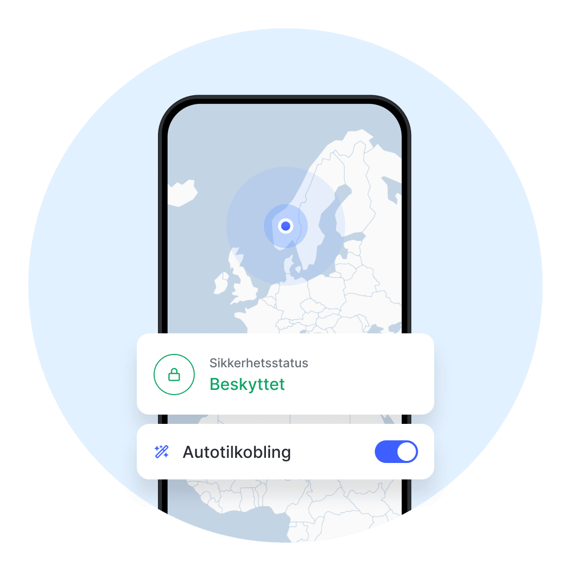 Enhetsbeskyttelse med NordVPNs funksjon for automatisk tilkobling
